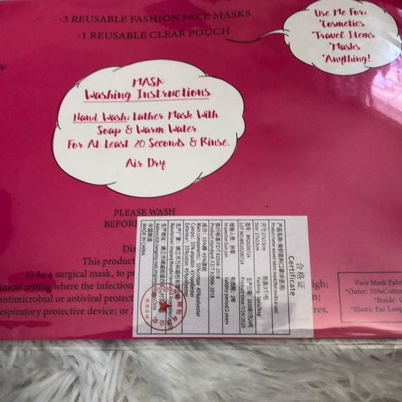 Betsey Johnson Pack of 3 Face Masks - Picture 3 of 7